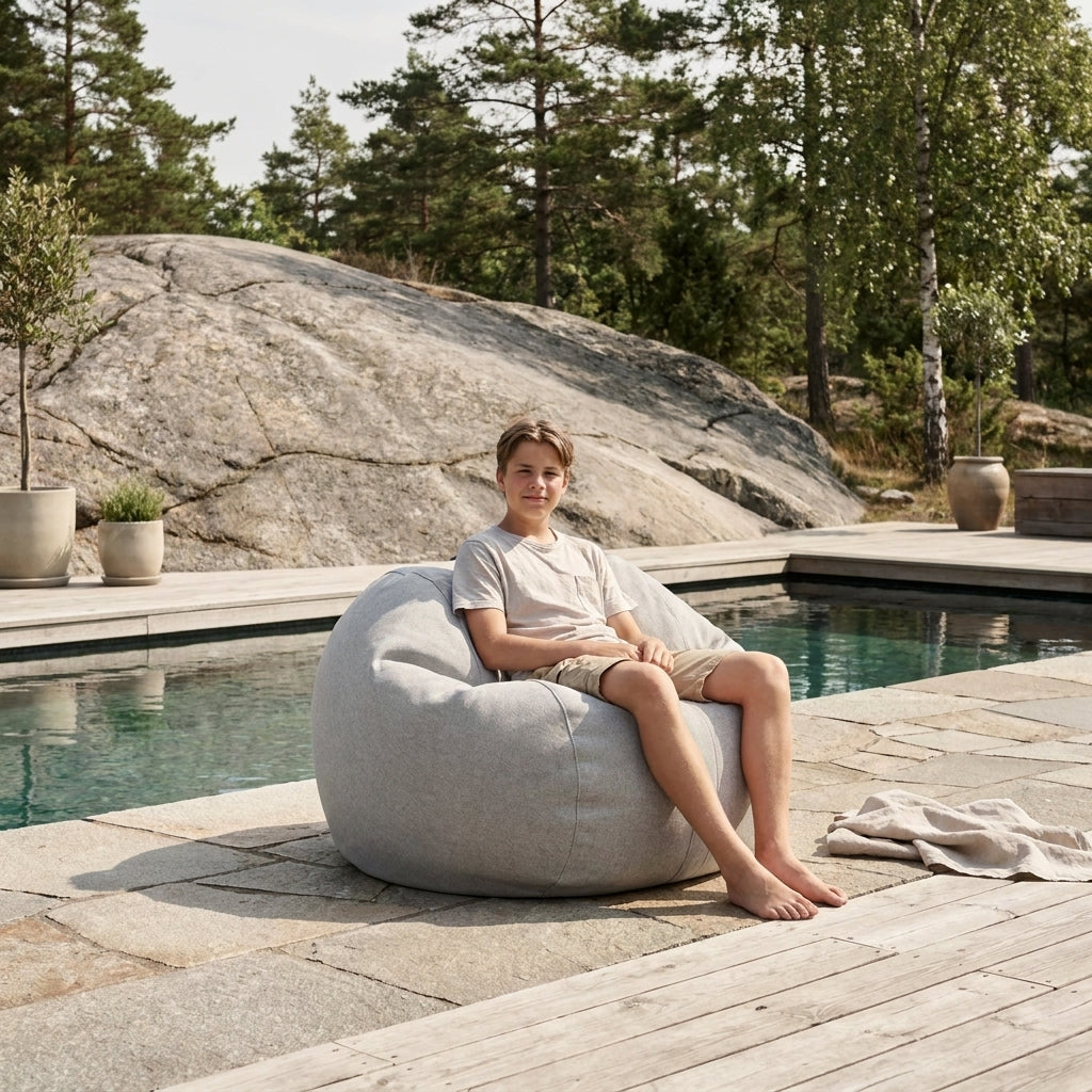 Barnfåtölj Roll 80 Riviera Light Grey