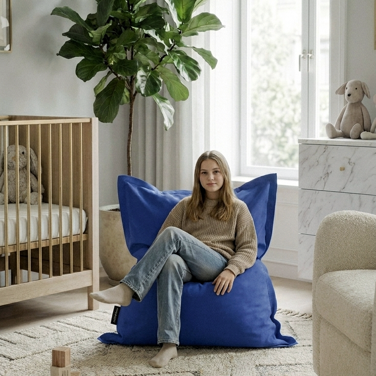 1me OX sittkudde & barnfåtölj Blue