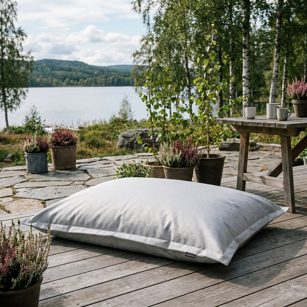 4me Riviera OEKO-TEX ® sittsäck för både inom och utomhus Light grey