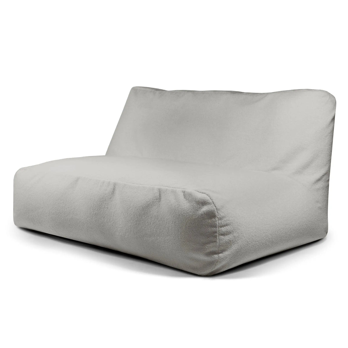 Sittsäck Soffa Tube 160 Teddy White Grey SLOWDOWN