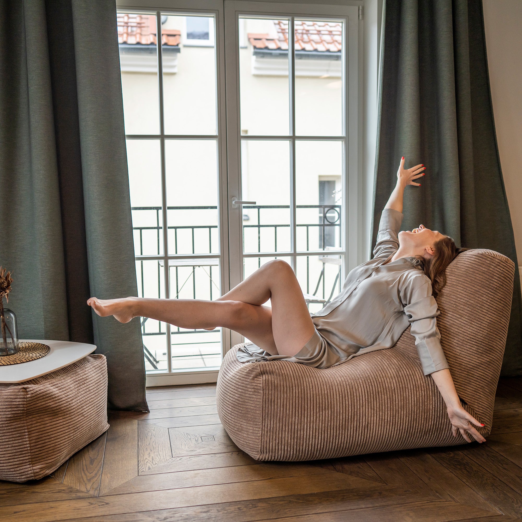 Sittsäck Tube Waves Sand